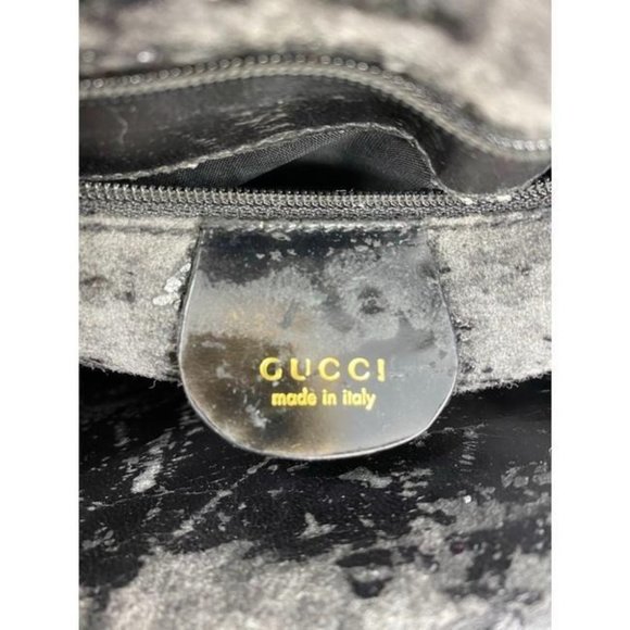 GUCCI Vintage Black Smooth Leather Shoulder Bag - Picture 10 of 12